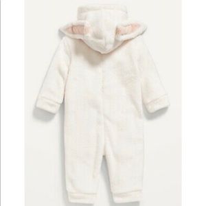 Old Navy Unisex Baby Bunny-Critter Hooded Sherpa One-Piece
